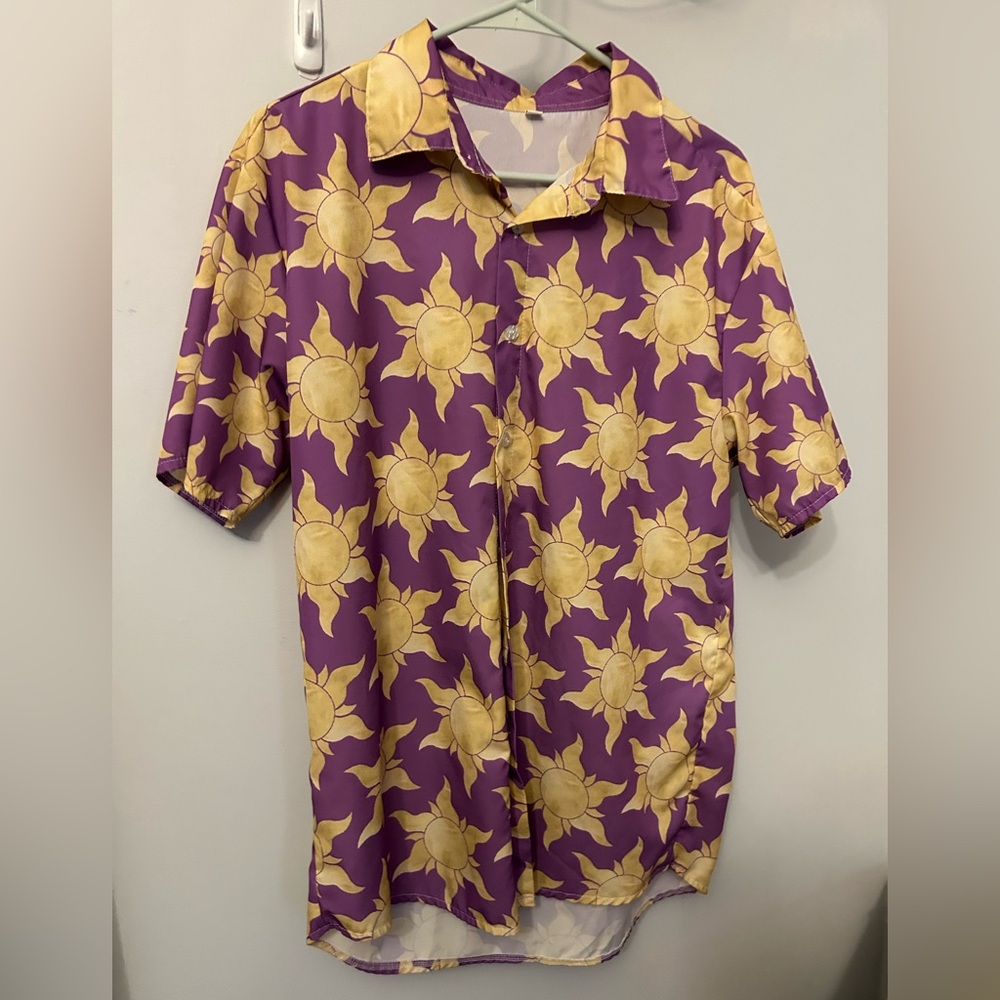 Rapunzel Disney LG - button up Sun Pattern Shirt